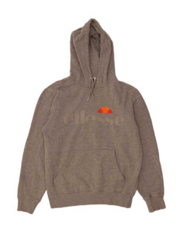 Maglione con cappuccio grafico da donna Ellesse UK 14 Cotone grigio medio