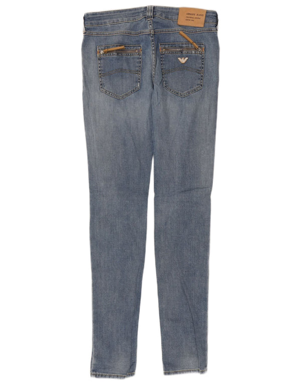 Jeans skinny da donna Armani W27 L34 cotone blu