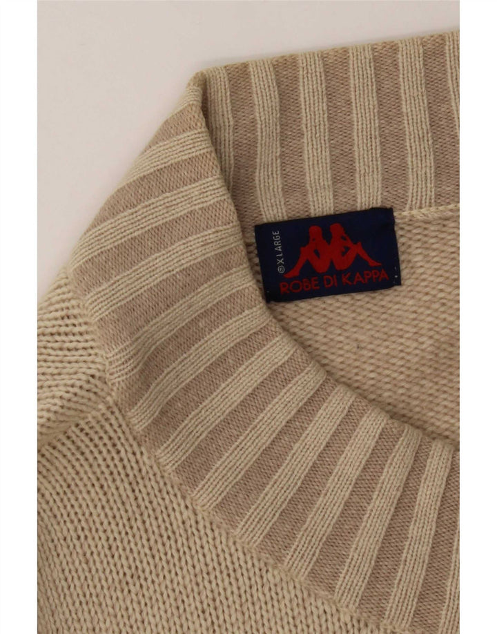 Maglione Cardigan Uomo Kappa XL Cotone Beige