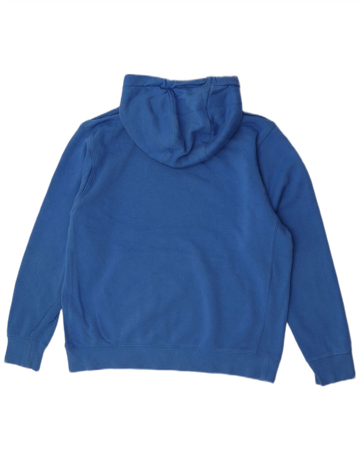 Felpa con cappuccio da uomo Nike Large in cotone blu