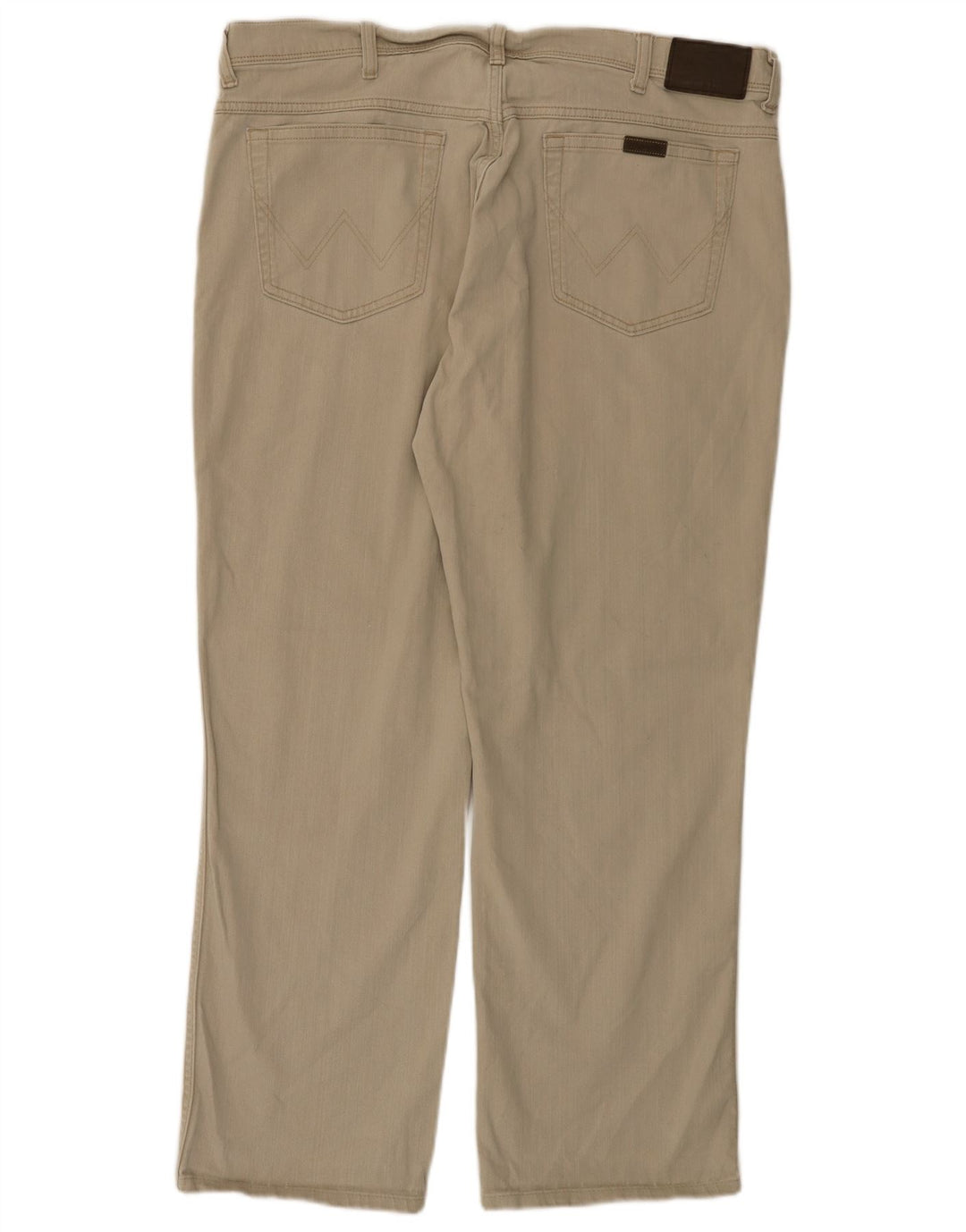 Jeans dritti da uomo Wrangler vestibilità regolare W40 L32 cotone beige