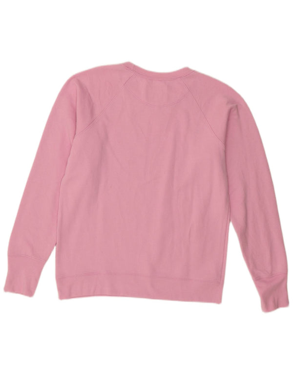 Champion Womens Sweatshirt Jumper UK 14 Medium Pink