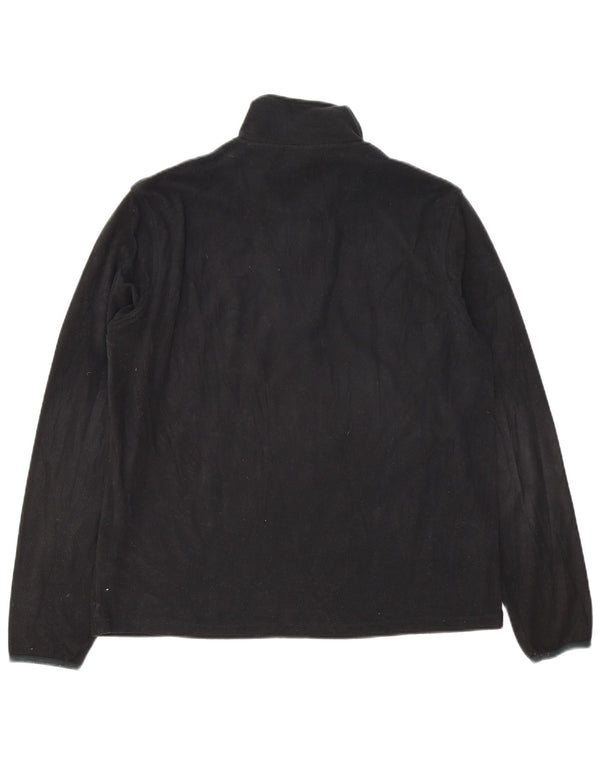 Maglione in pile da uomo LOTTO con zip e collo XL poliestere nero