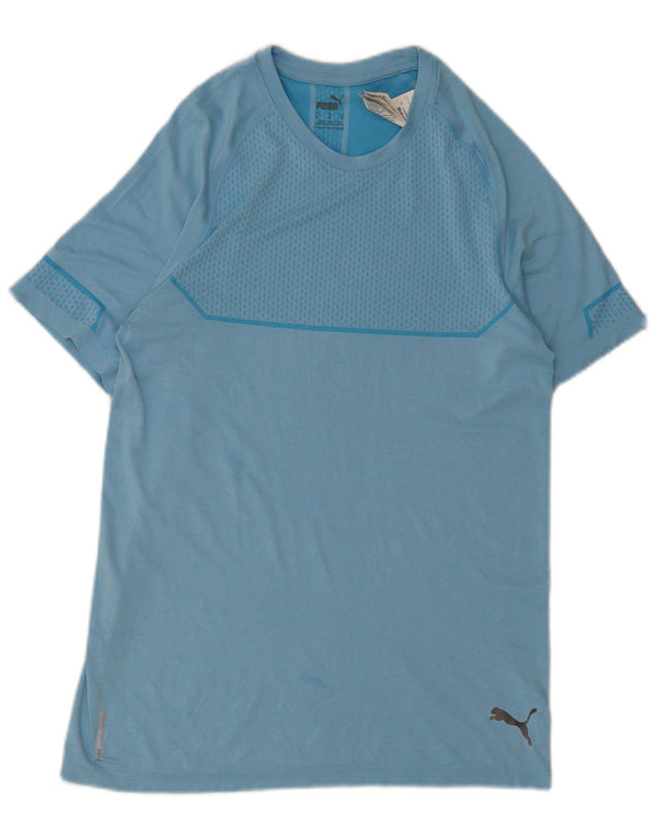 T-shirt da uomo Puma Top blu medio in poliestere