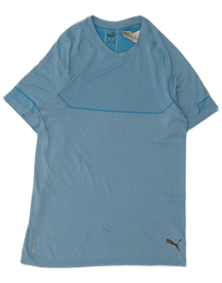 T-shirt da uomo Puma Top blu medio in poliestere