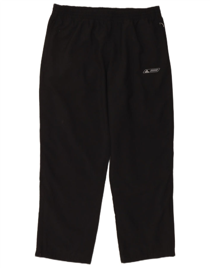 Pantaloni da tuta da uomo Adidas Large neri in poliestere