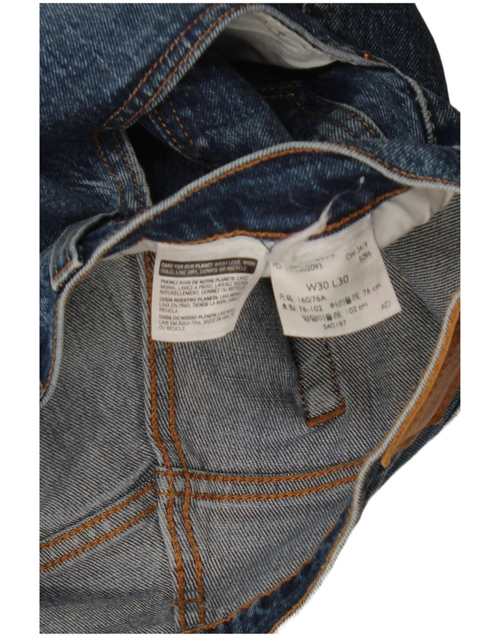 LEVI'S Pantaloncini di jeans 501 da uomo W30 Blu medio