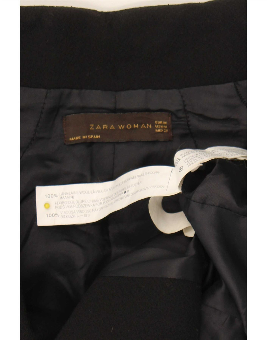 Giacca blazer da donna Zara UK 12 lana nera media