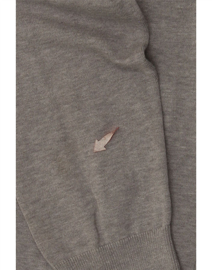 TOMMY HILFIGER Felpa da uomo Maglione in cotone grigio medio