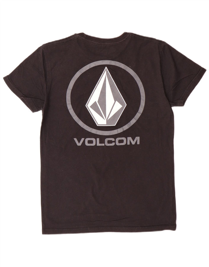T-shirt grafica da uomo VOLCOM Top piccola in cotone nero