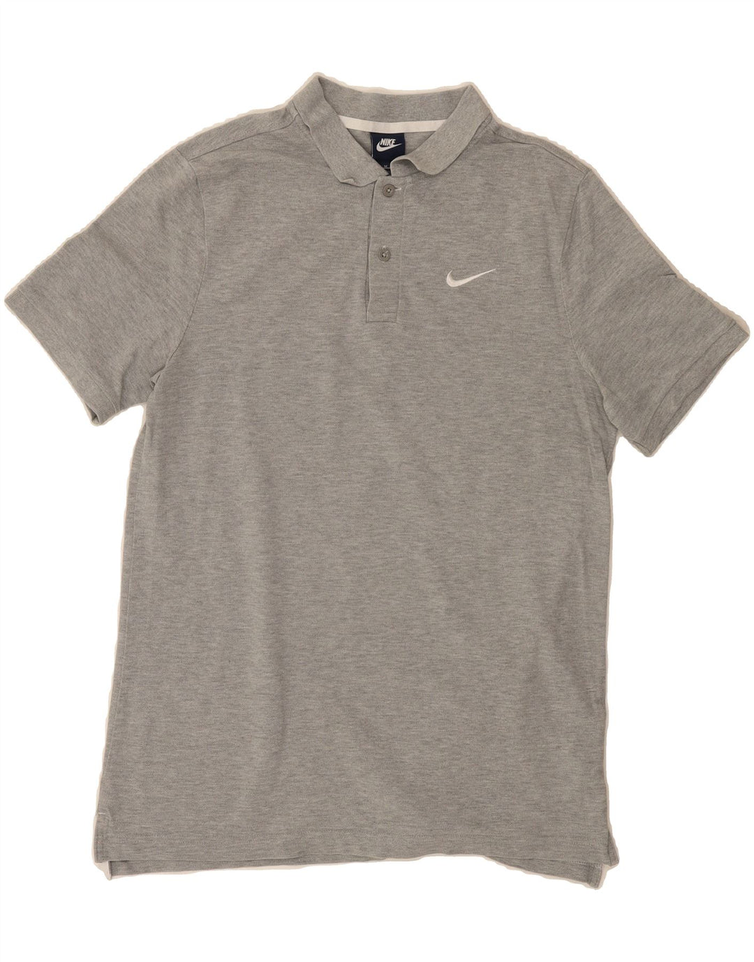 NIKE Mens Polo Shirt Medium Grey Cotton Vintage Nike and Second-Hand Nike from Messina Hembry 