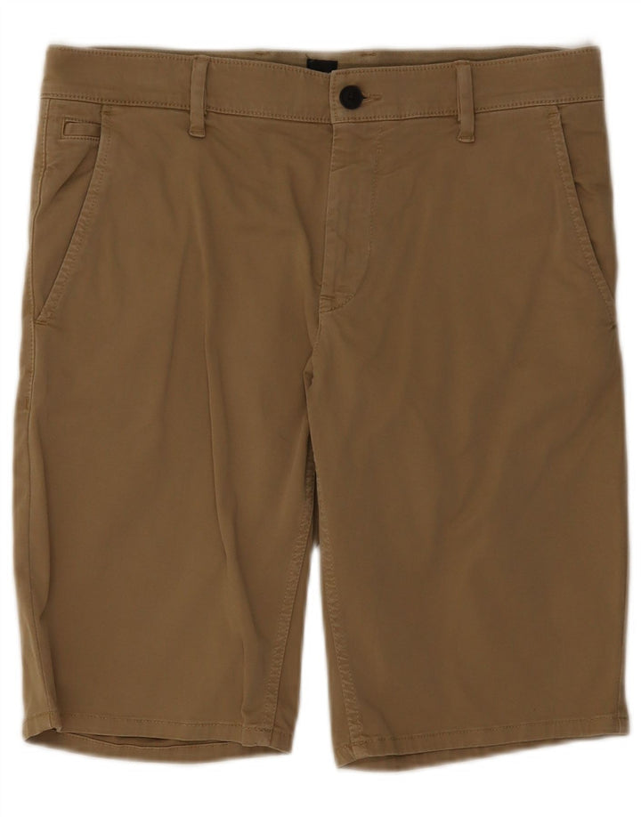 Pantaloncini chino da uomo Hugo Boss W32 cotone marrone medio