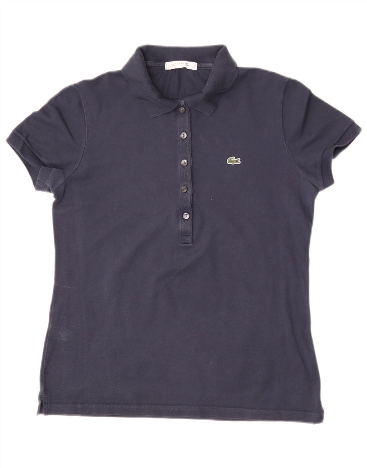 Polo da donna Lacoste taglia 40 media cotone blu navy