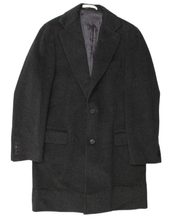 GIANFRANCO FERRE Mens Overcoat IT 50 Large Grey Wool