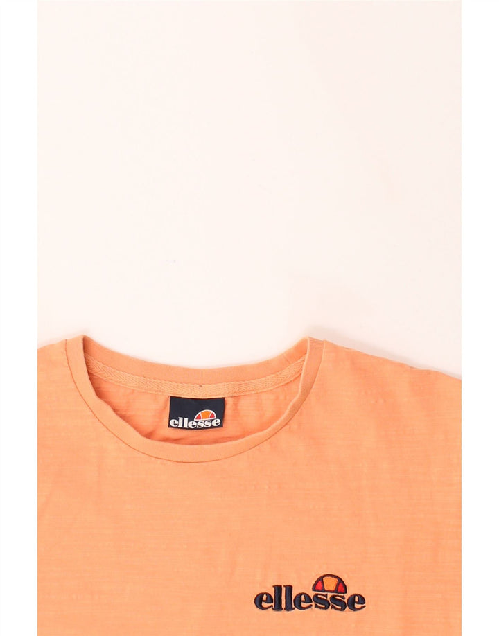 ELLESSE Mens T-Shirt Top Small Orange Cotton Vintage Ellesse and Second-Hand Ellesse from Messina Hembry 