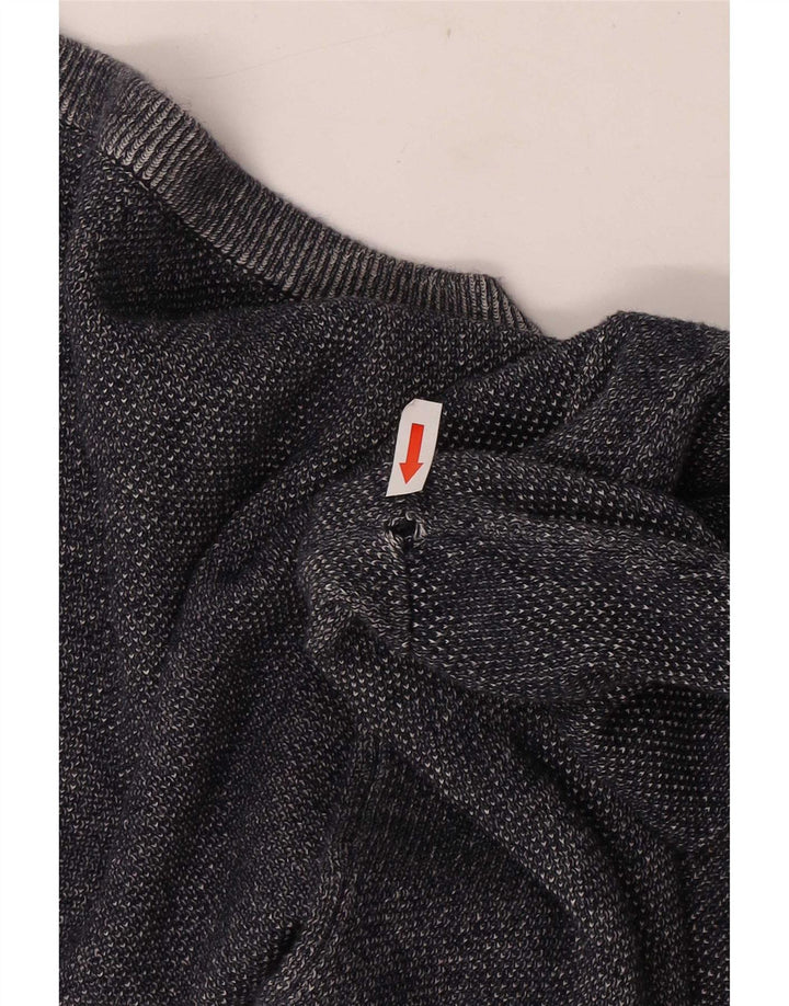 J. Crew Maglione da uomo con scollo a barca piccolo in cotone blu navy
