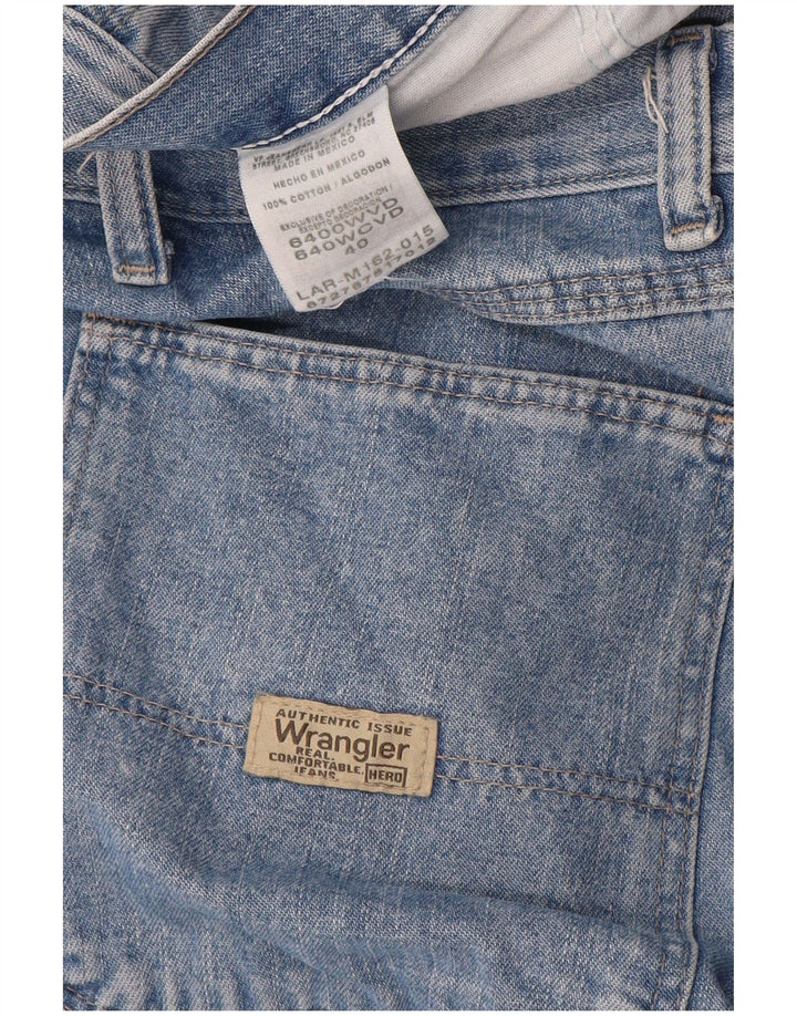 Pantaloncini di jeans cargo da uomo WRANGLER W40 XL cotone blu