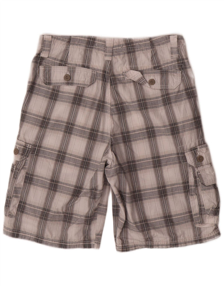 Pantaloncini cargo LEE Kansas da uomo W32 in cotone a quadri grigio medio