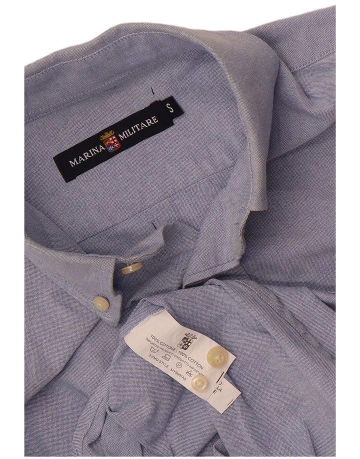 Camicia Uomo Marina Militare Small Blu Cotone