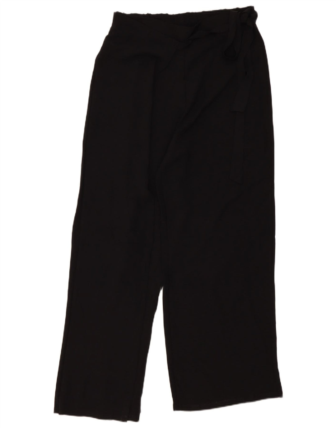 Pantaloni casual a gamba larga da donna Zara Large W30 L30 poliestere nero