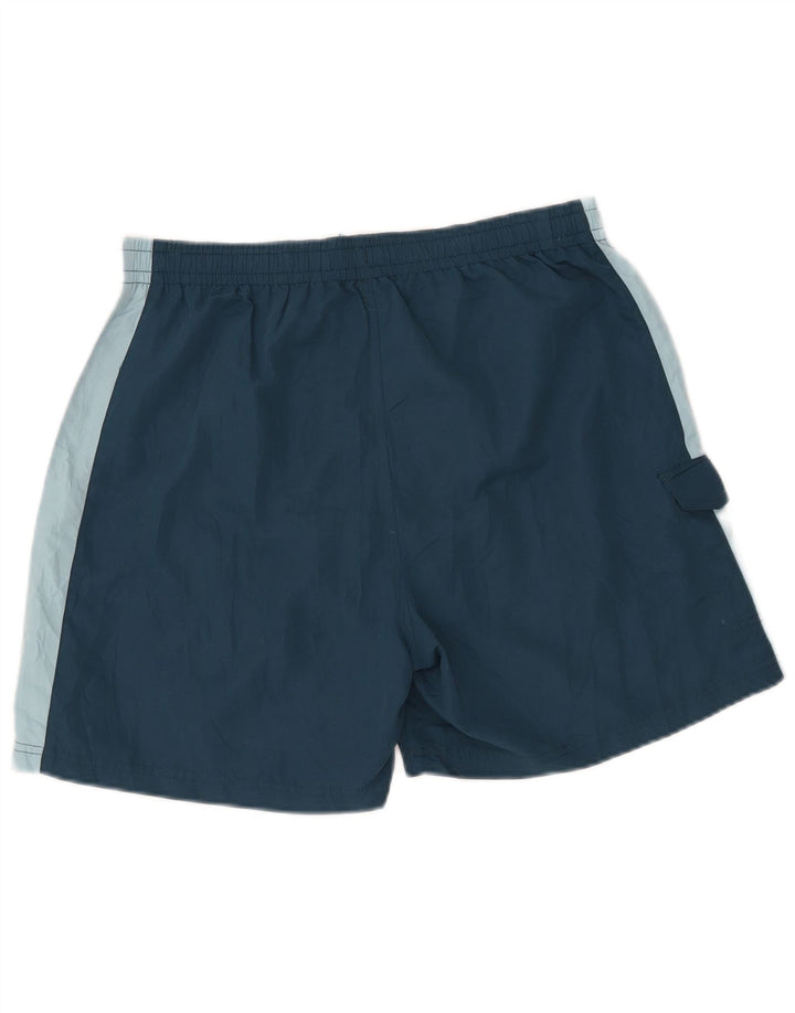 Pantaloncini da bagno da uomo FILA grandi in poliestere color block blu navy