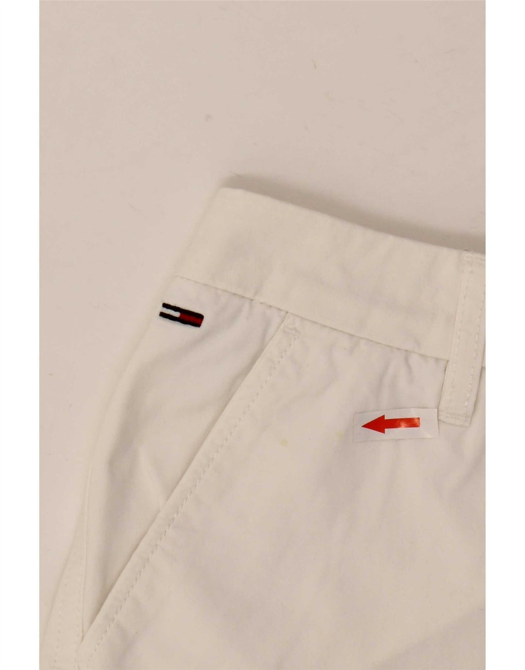 Pantaloncini chino da donna Tommy Hilfiger W29 cotone bianco medio