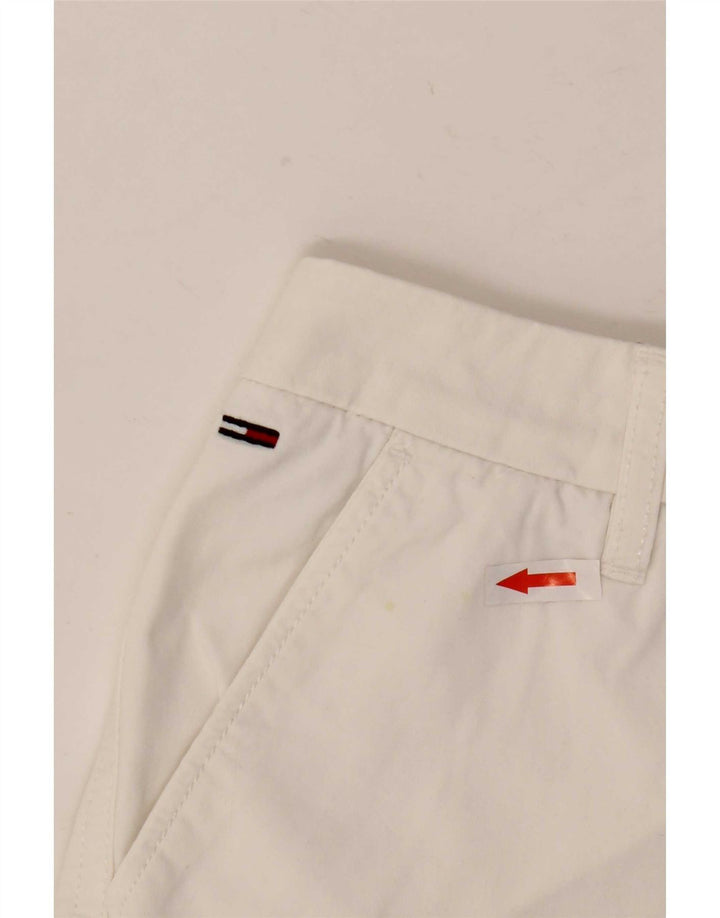 Pantaloncini chino da donna Tommy Hilfiger W29 cotone bianco medio