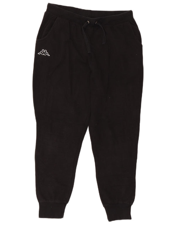 Pantaloni da tuta da uomo Kappa Joggers Large in cotone nero