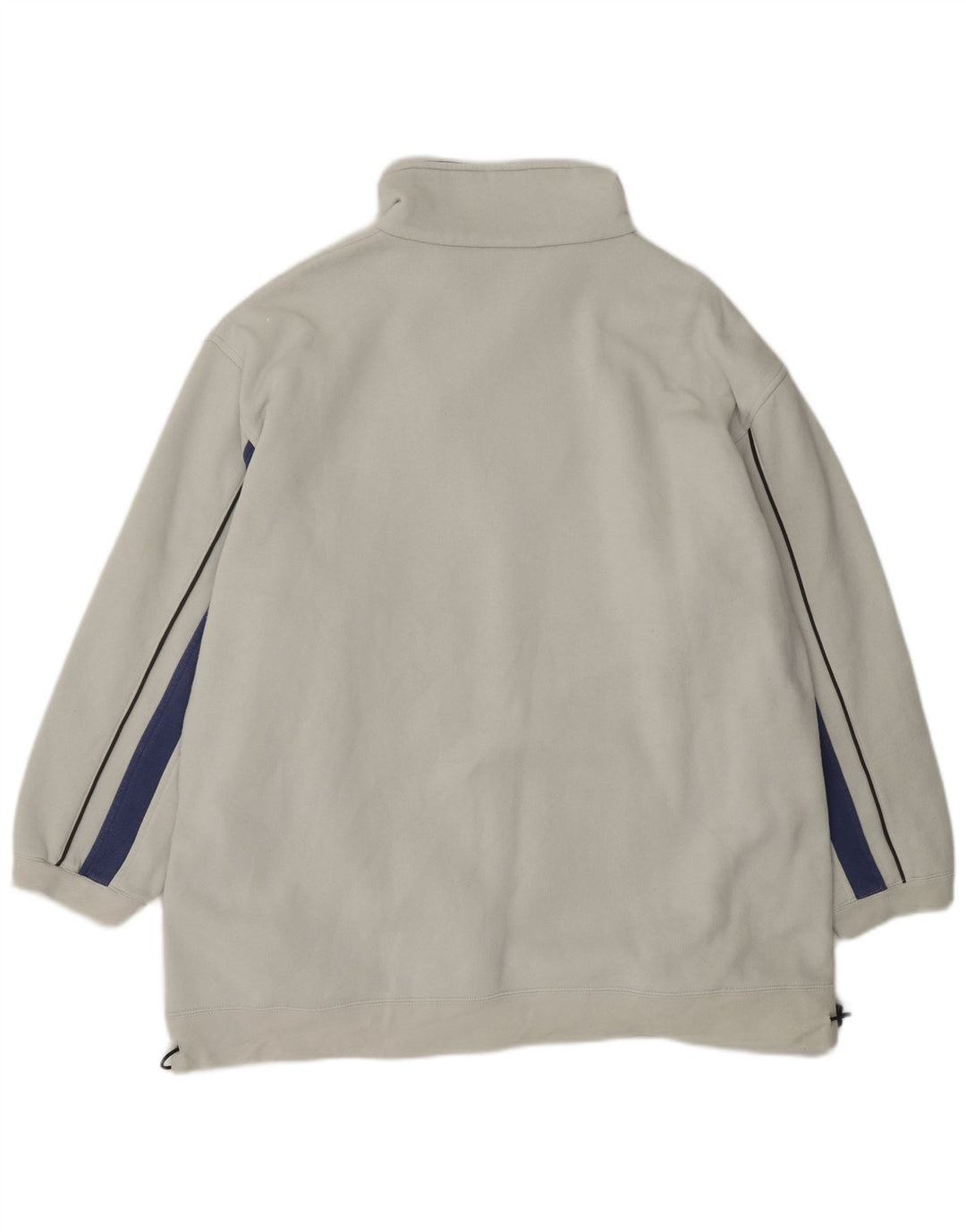 Felpa Kappa da uomo con zip e collo, maglione XL, cotone bianco sporco