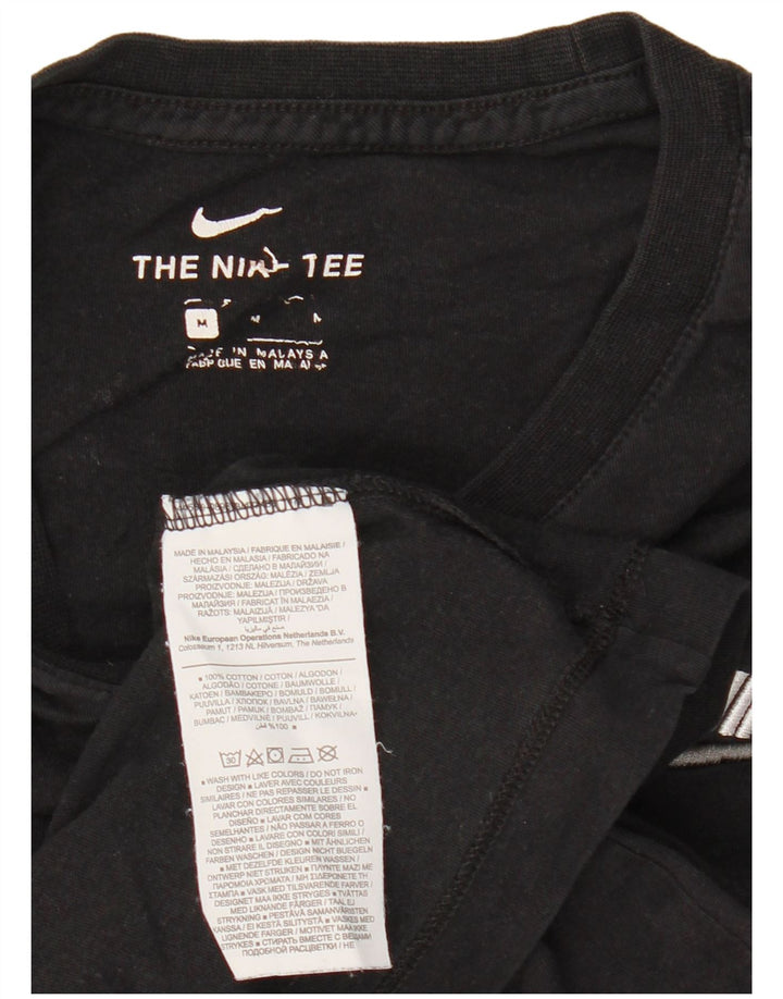 T-shirt grafica da uomo Nike Top in cotone nero medio