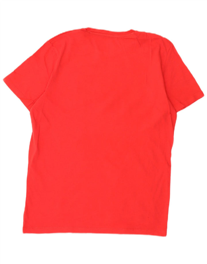 T-shirt grafica da uomo Jack & Jones Top in cotone rosso medio