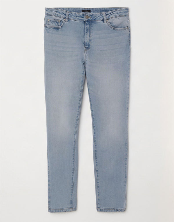 Jeans slim da donna M&Co UK 14 Large W32 L29 Cotone blu