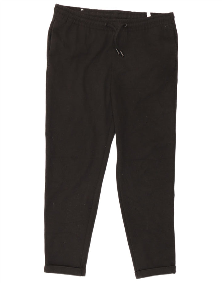 Pantaloni corti da uomo Zara medi W31 L26 poliestere nero