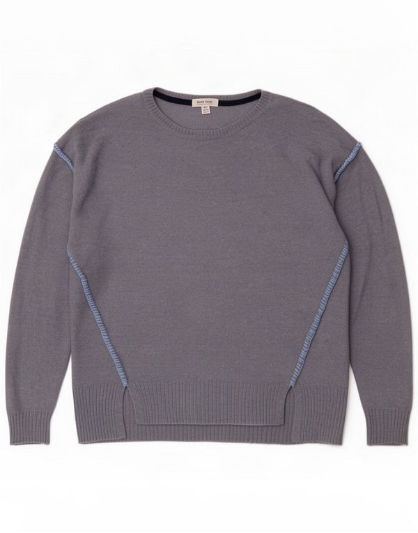 Maglione maglione girocollo dalla vestibilità comoda da donna di White Stuff UK 12 Blu medio