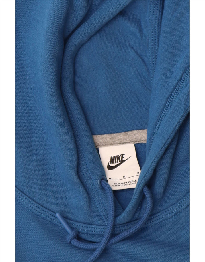 Felpa con cappuccio da uomo Nike in cotone blu medio