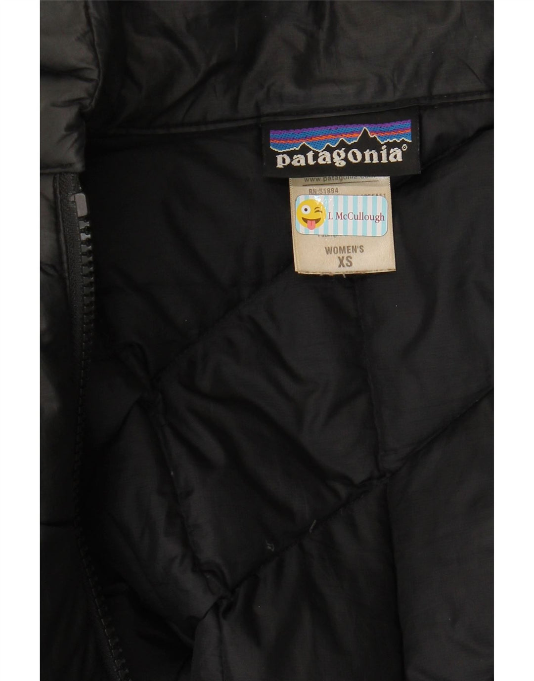 PATAGONIA Womens Quilted Padded Coat UK 6 XS Black Polyester Winter
