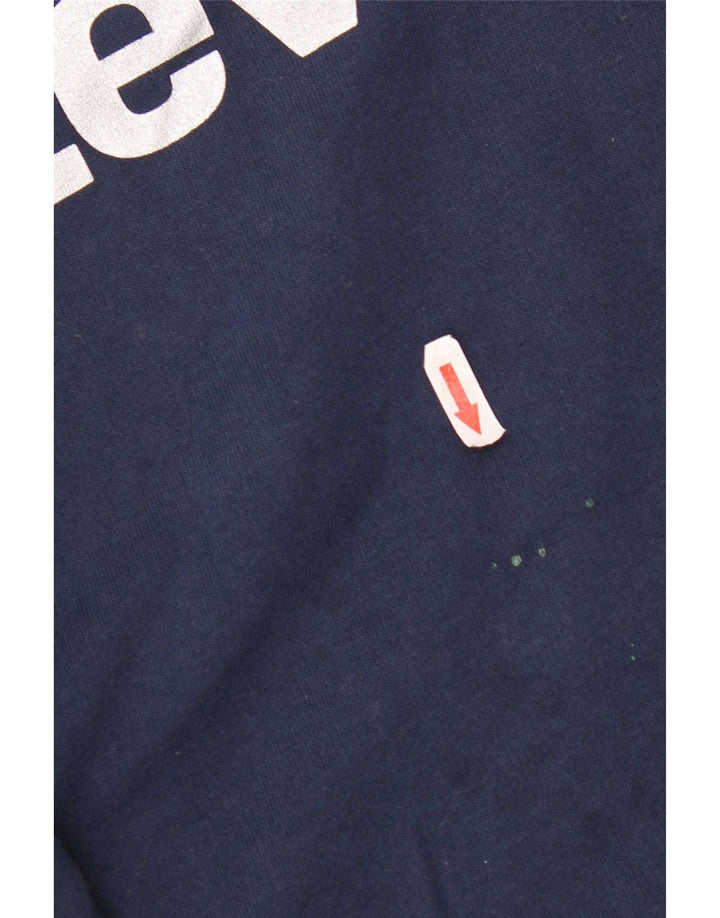 Levi's Felpa con grafica da uomo Maglione grande in cotone blu navy