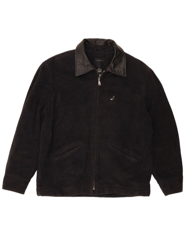 Giubbotto bomber da uomo Gas UK 40 grande cotone blu navy
