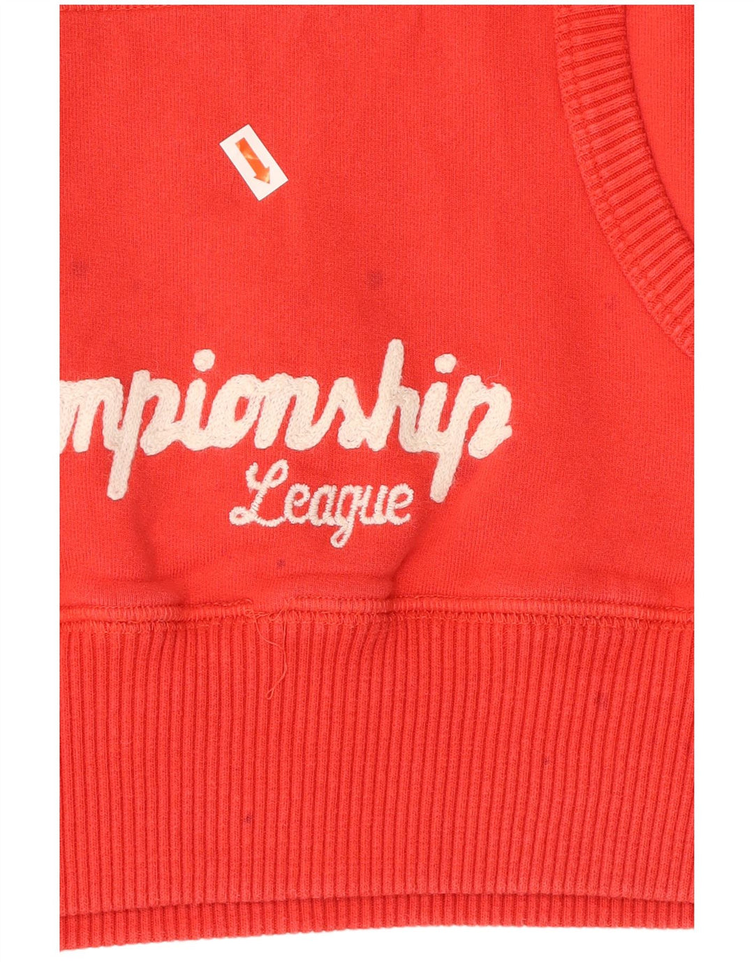 FRANKLIN MARSHALL Maglione con cappuccio grafico da donna Varsity UK 18 XL Cotone rosso