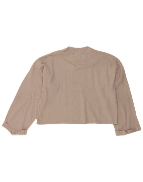 Maglione corto girocollo per ragazze Zara 13-14 anni in viscosa beige