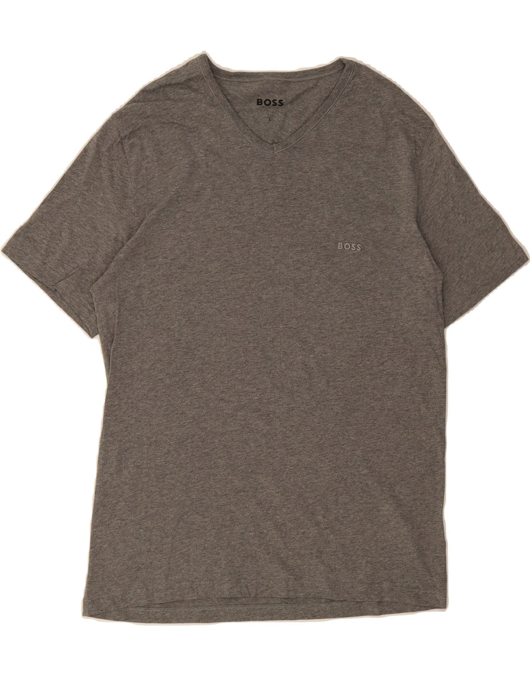 HUGO BOSS Mens T-Shirt Top Large Grey Cotton Vintage Hugo Boss and Second-Hand Hugo Boss from Messina Hembry 