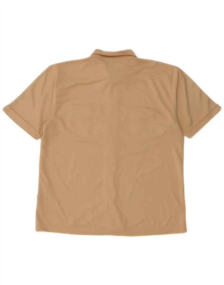 Camicia a maniche corte da uomo Wrangler grande in poliestere beige