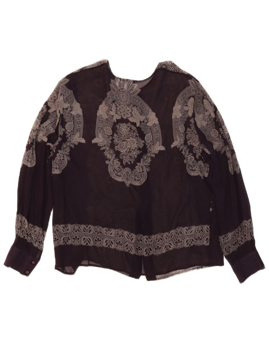 MIMMINA Camicetta da donna trasparente IT 44 Medium Black Floral