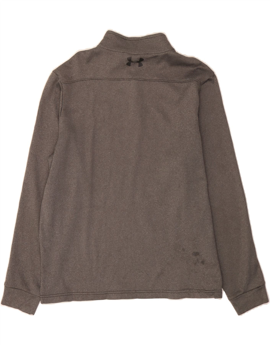 UNDER ARMOUR Mens Cold Gear Zip Neck Pullover Tracksuit Top Large Grey Vintage Under Armour and Second-Hand Under Armour from Messina Hembry 