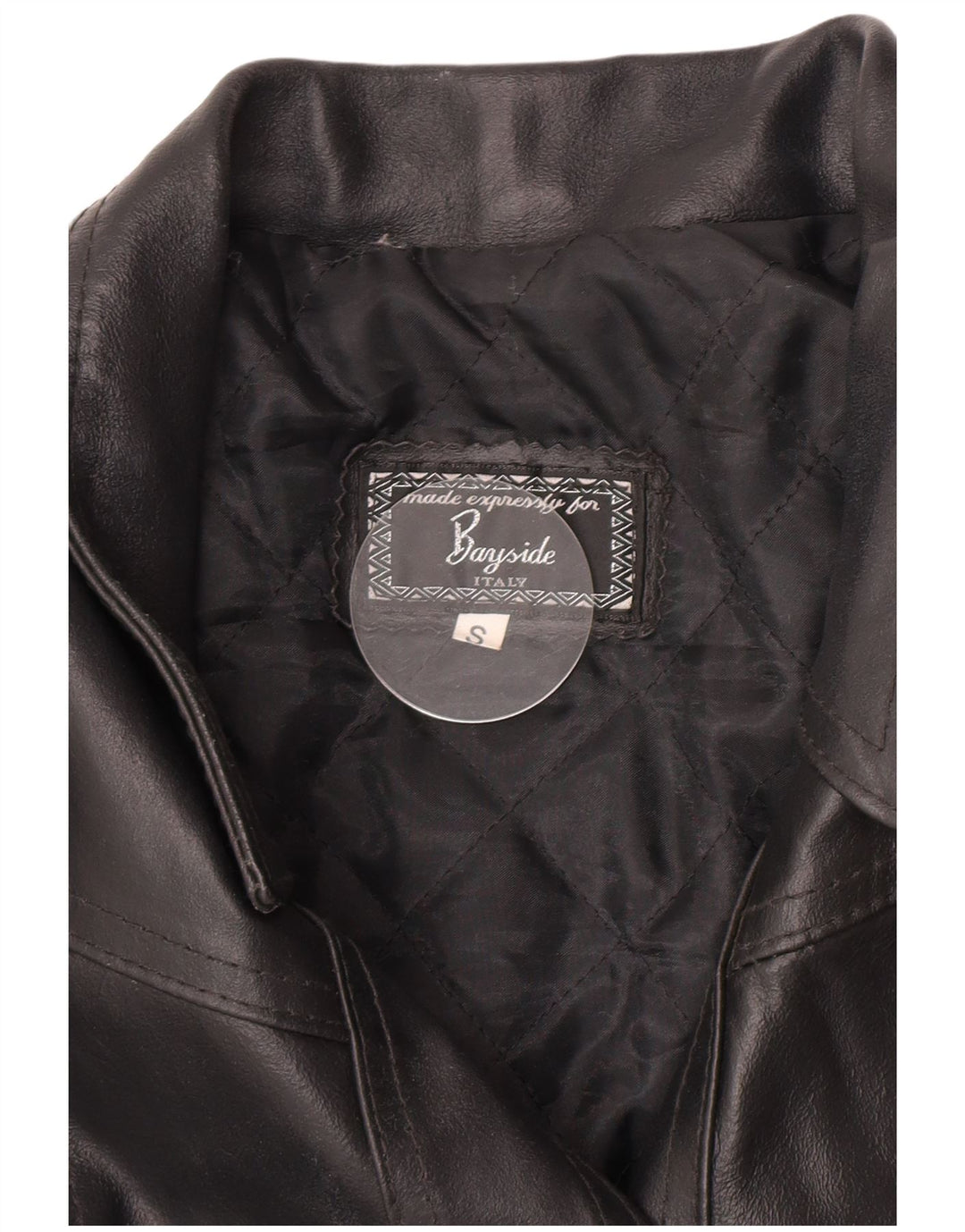 Giacca in pelle da donna Bayside UK 10 piccola nera