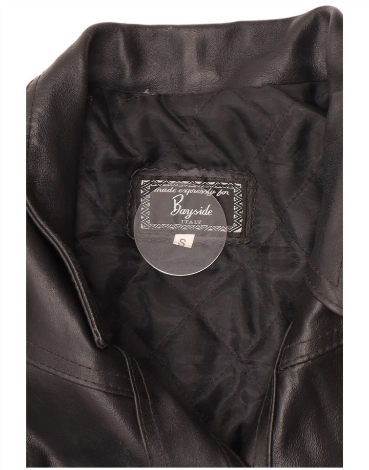 Giacca in pelle da donna Bayside UK 10 piccola nera