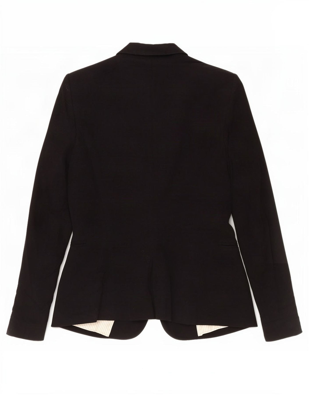 Giacca blazer a 1 bottone da donna Zara UK 8 piccola acetato nero