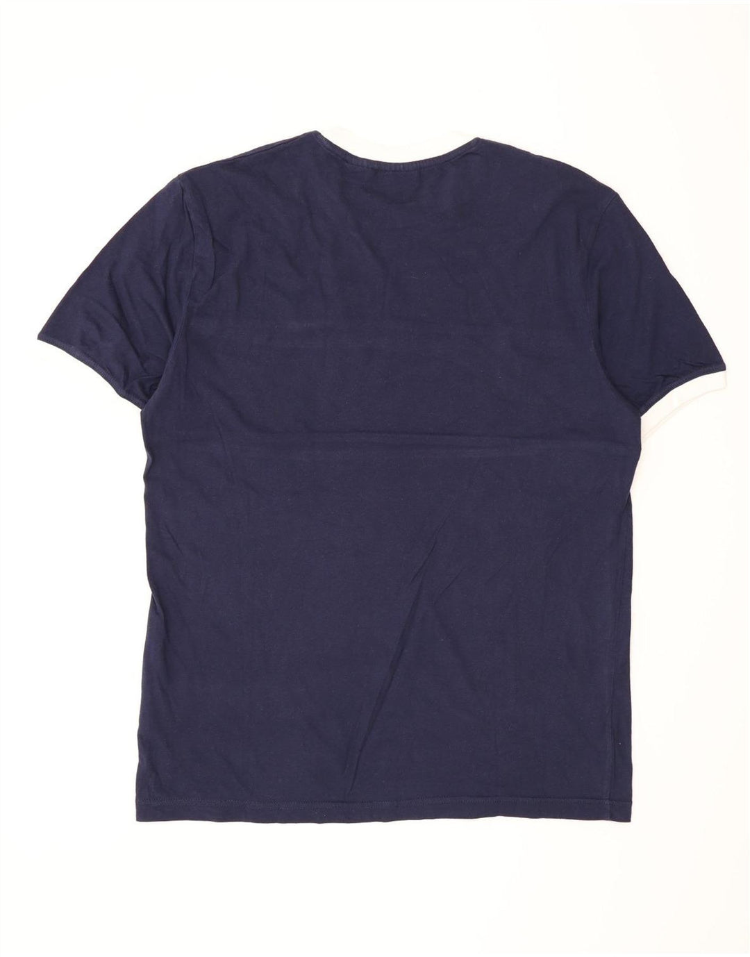 T-shirt da uomo Fila Top Large in cotone a righe blu navy