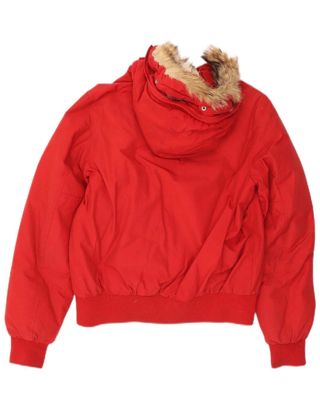 Giacca imbottita con cappuccio Woolrich bambino 13-14 anni in cotone rosso