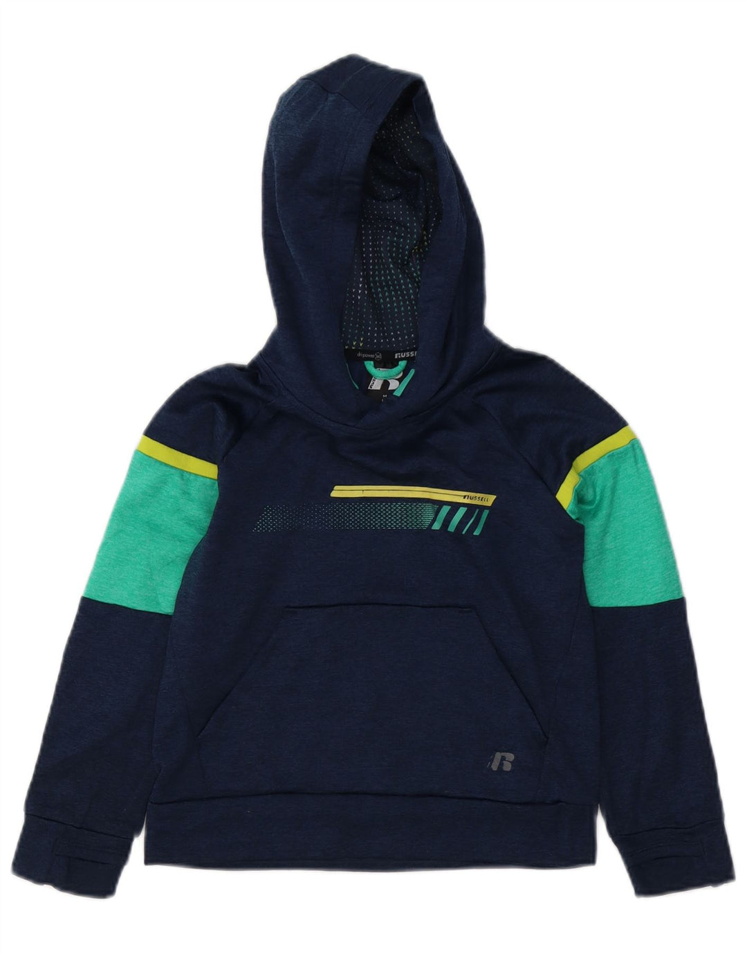 Maglione con cappuccio per ragazzi RUSSELL ATHLETIC 7-8 anni medio blu navy